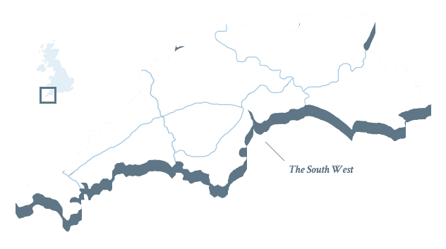 Map of South West